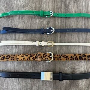 CLEARANCE 
BUNDLE of Five Stylish Belts in Various Colors
